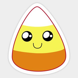 Cute Happy Candy Corn (Purple) Sticker